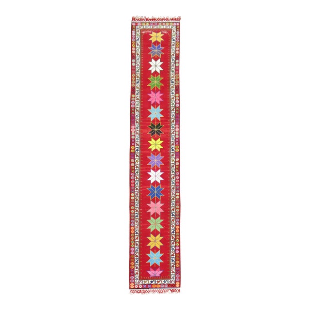 Wild Color Vintage Turkish Runner, 2'7'' X 14'3'' For Sale