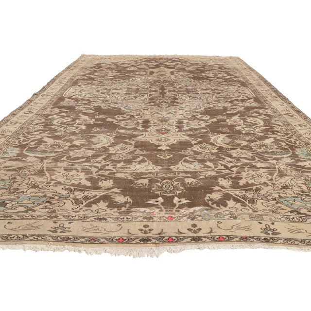 Contemporary Antique Persian Feridan Rug, 07'05 X 12'03 For Sale - Image 3 of 10