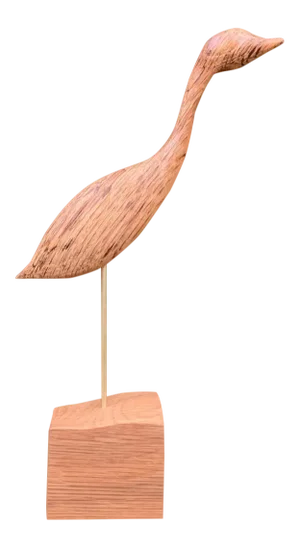 Spalted Heron/ Bird Sven Holm‑Sørensen Style McM/ Danish Decor MCM Decor Folkart