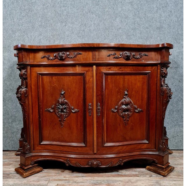 Napoleon III Buffet in Mahogany For Sale - Image 6 of 6