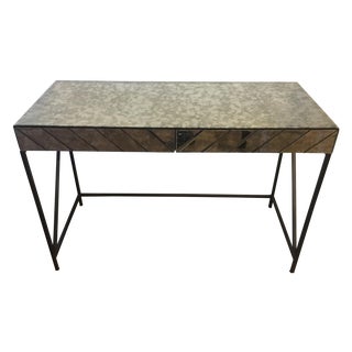 West Elm Herringbone Mirroed Vanity For Sale
