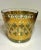 Gorgeous gold encrusted midcentury ice bucket by Culver Glass in the Valencia Pattern. Think Kelly Wearstler and the...