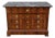 Louis Philippe Commode in Walnut and Burr Walnut with Black Marble Top, 1890s For Sale