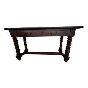 Solid Wood Console Bobbin Spindle Spool Table
