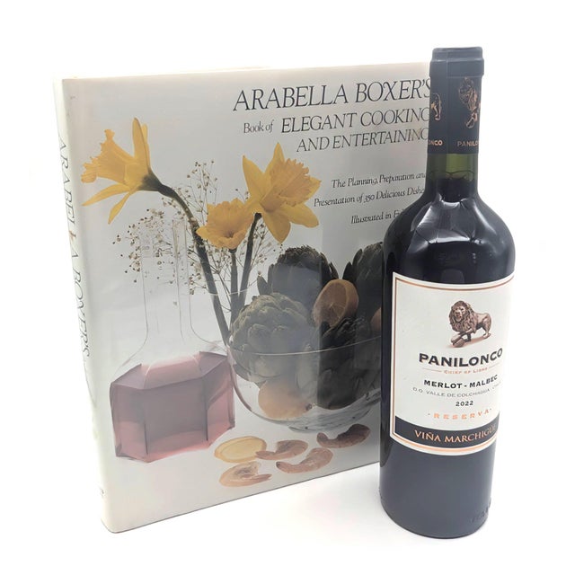 Paper 1984 Vintage Arabella Boxer's "Elegant Cooking and Entertaining" Book For Sale - Image 7 of 12