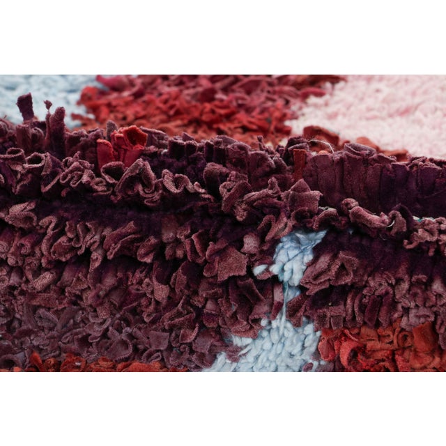 Tribal Vintage Moroccan Rug, Red With Tribal Geometric Patterns - Rug & Kilim For Sale - Image 3 of 7