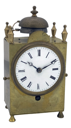 Swiss Officer's Pendule Capuchin Clock with Chevalier de Béthune Escapement, Early 19th Century