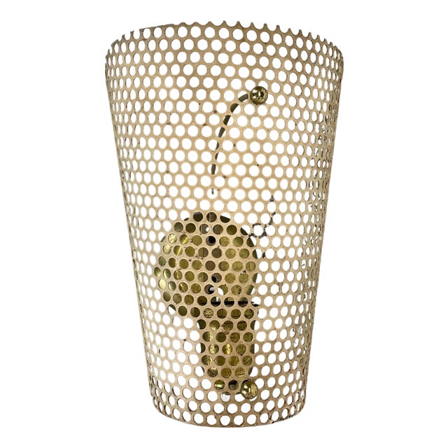 Large Beige Hole Pattern Theatre Wall Light, France, 1950s For Sale