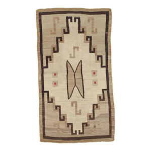 Antique Navajo Rug Circa 1910 Southwestern Handwoven Navajo Blanket 3'3" x 6'10"
