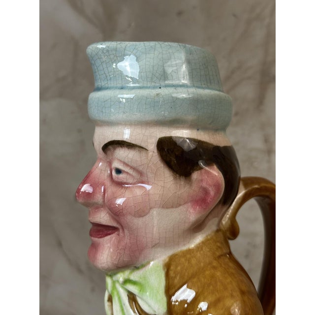 Ceramic French Earthenware Pitcher, 1890s For Sale - Image 7 of 14