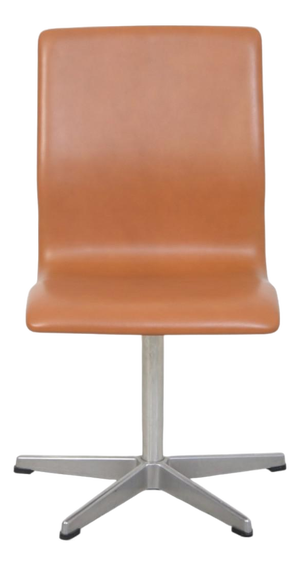 Vintage Oxford Chair in Cognac Leather by Arne Jacobsen, 1980s