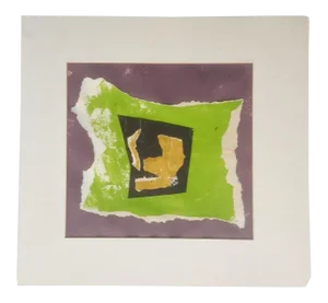 Vintage Abstract Collage Art 1950's