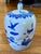 Blue and White Vintage Porcelain Temple Jar Traditional Chinese Hand-painted porcelain lidded jar, featuring hummingbirds...