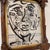 Abstract 1970s Peter Keil Original Black & White Abstract Portrait Painting For Sale - Image 3 of 6