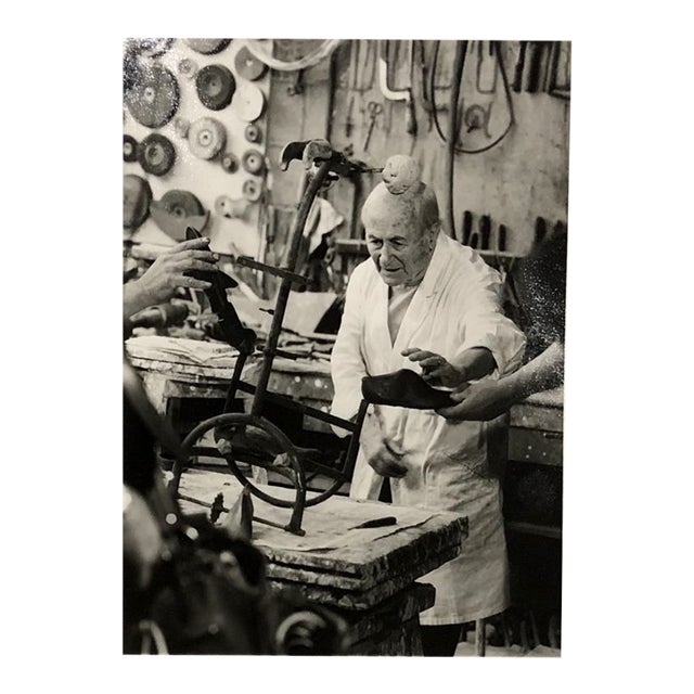 Vintage 12 Photos of Joan Miro by Clovis Prevost For Sale