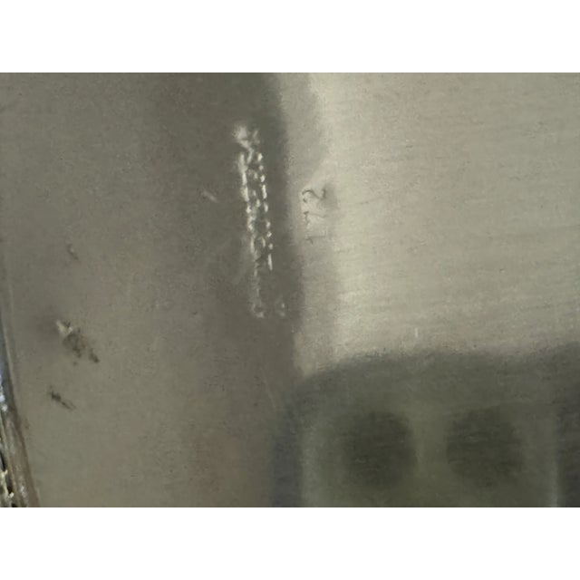 Mid 20th Century Vintage Mid 20th Century WM Rogers Brother Silver Plate Round Tray For Sale - Image 5 of 6