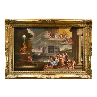 Follower of Francesco Albani, The Toilette of Venus, 1500s-1600s, Oil on Canvas For Sale