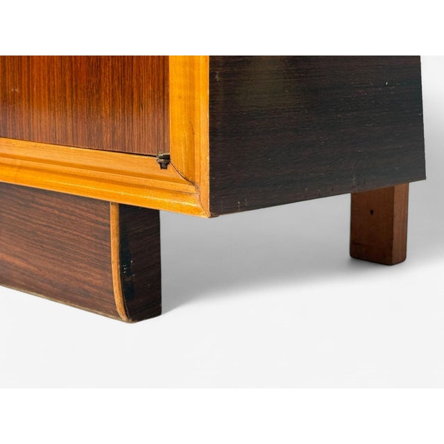 Italian Modern, Wood, Brass, Glass, Nightstands, Italy, 1950s For Sale - Image 13 of 13