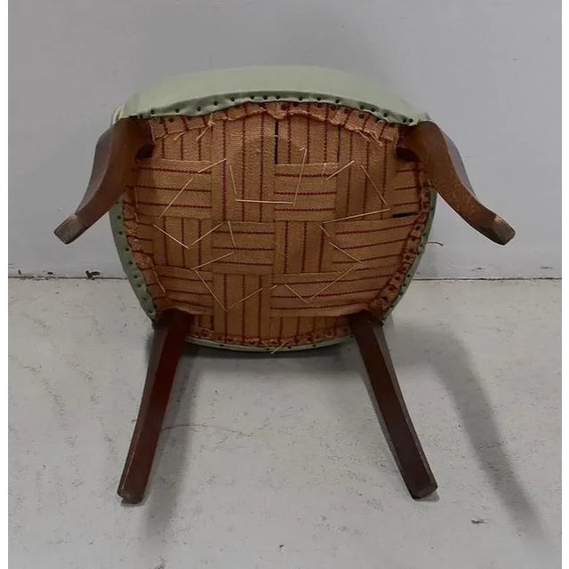 Small Mid-Century Green Side Chair, 1950s For Sale - Image 15 of 17