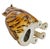1980s Large Vintage Italian Hand Made Glazed Ceramic Tiger Sculpture, 1980s For Sale - Image 5 of 7