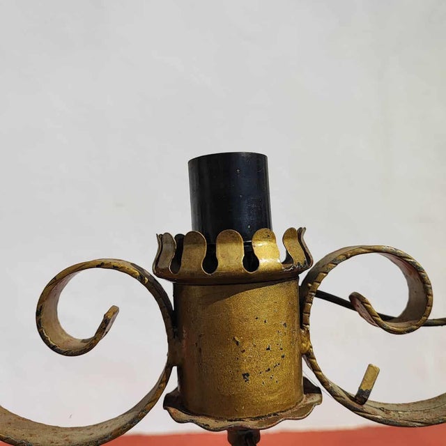 Vintage Iron Pendant Lamp For Sale - Image 4 of 8