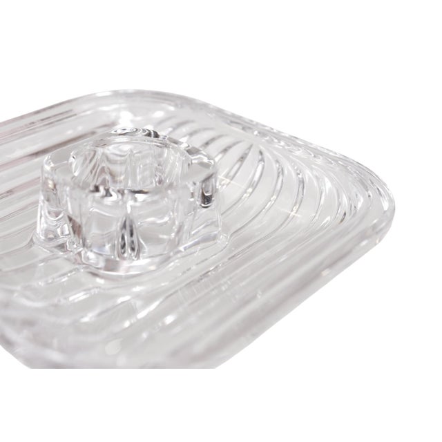 Villeroy & Boch Lead Crystal Quadra Candle Holders - Set of 4 For Sale In Tampa - Image 6 of 7