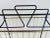 Mid-Century Modern 1950s Black & Gold Metal Handled Magazine Rack For Sale - Image 3 of 7