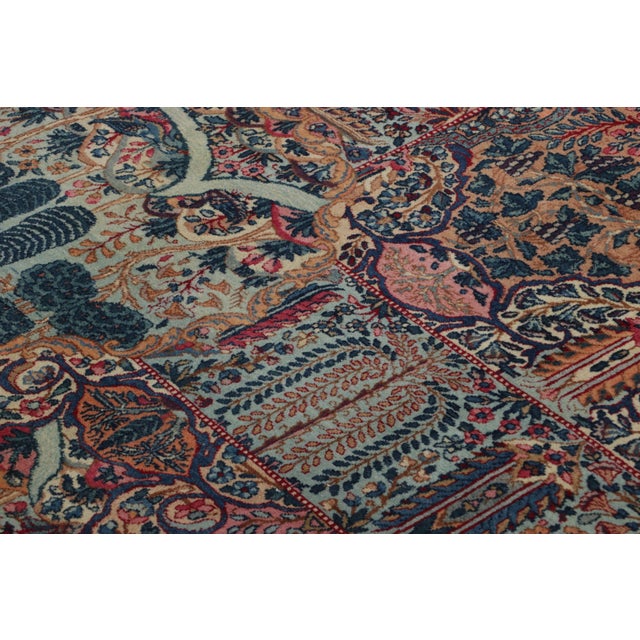 1920s Antique Persian Kerman Rug, Grand Pictorial Garden Design - Rug & Kilim For Sale - Image 5 of 7
