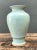 Traditional Vintage Celadon Floral Relief Ceramic Vase For Sale - Image 3 of 12