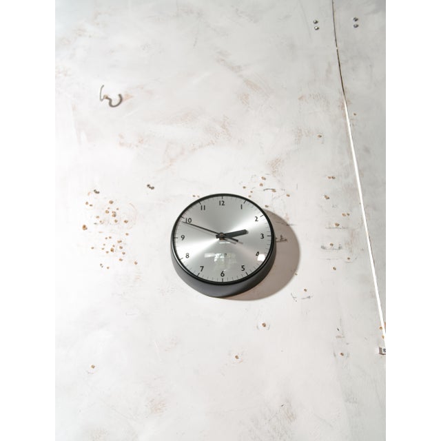 1960s Clock in Black from Gent of Leicester, England, 1960s For Sale - Image 5 of 11