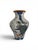 This is a hexagonal ginger jar canister vase by Seymour Mann features a traditional Chinese-style fish and algae pattern...