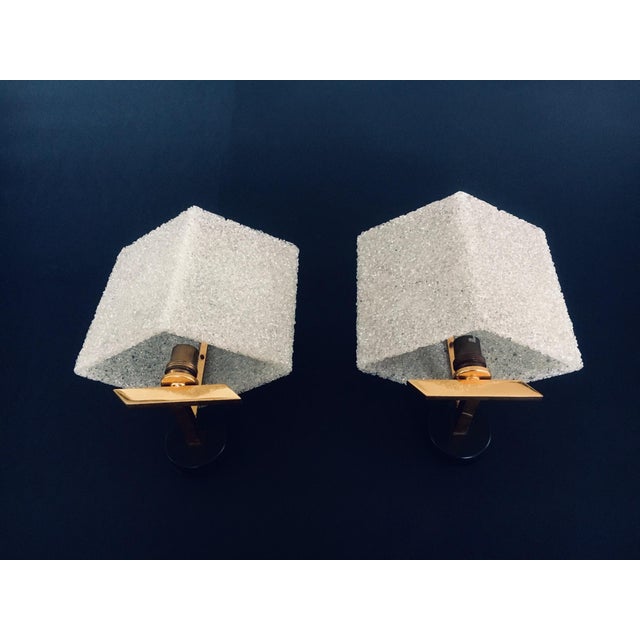 French Flush Mounted Wall Lamp Set, 1960s, Set of 2 For Sale - Image 6 of 15