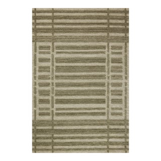 Chris Loves Julia x Loloi Bradley Sage / Olive 3' x 7' Runner Rug For Sale