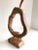 1980s Pear Shaped Mounted Wood Object on Wood Base For Sale - Image 4 of 10