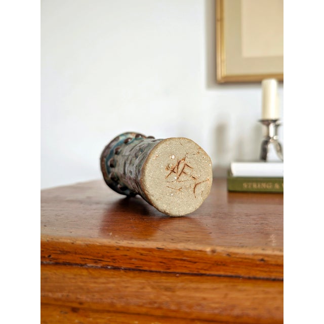 Vintage Brutalist Ceramic Vase, 1970s For Sale - Image 10 of 11