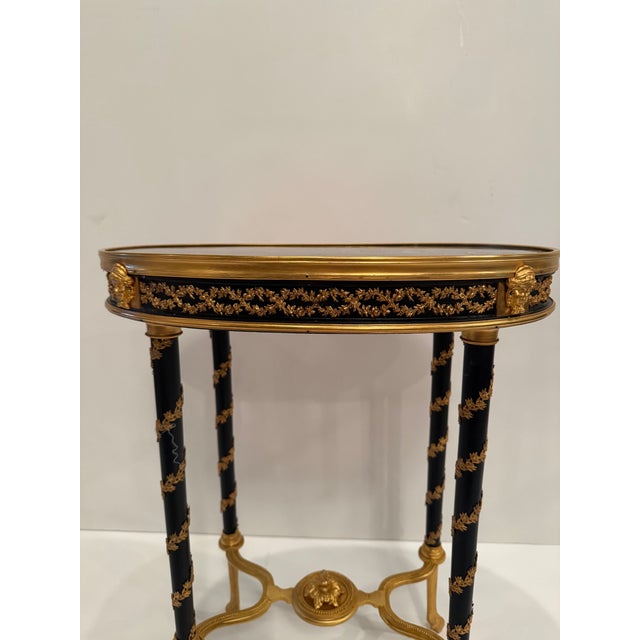 19th Century Bronze Mounted Gueridon Table With Marble Top For Sale - Image 9 of 13