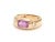 Natural 0.48 cts pink sapphire & 0.10 cts diamond ring in 14k gold For Sale In New York - Image 6 of 18
