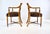 1940s Regency Armchairs in Velvet by Thomas Hope, Burl Wood, X-Back Design For Sale - Image 5 of 13
