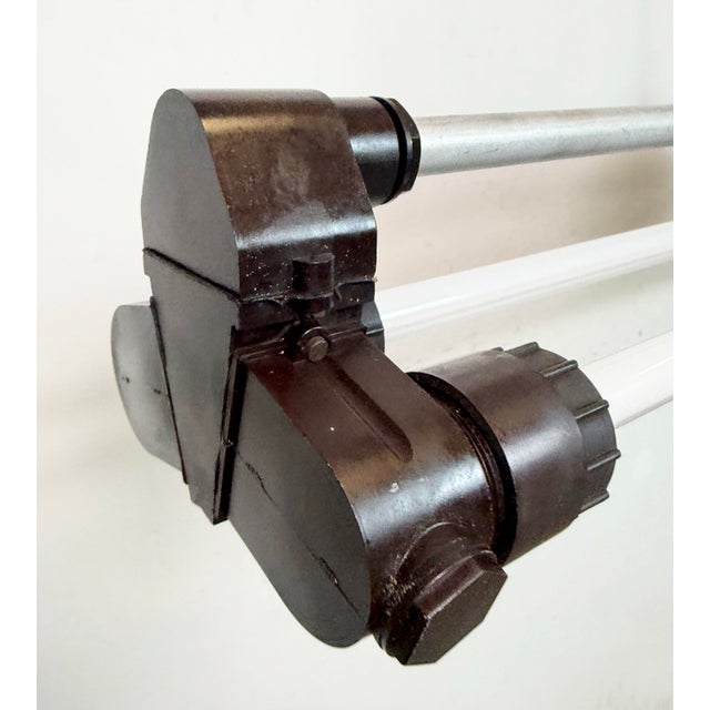 Industrial Industrial Grey Tube Light from Elektrosvit, 1970s For Sale - Image 3 of 18