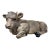 Large Vintage Rustic French Ceramic Stone Bull For Sale
