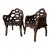 Vintage Chinese Organic Root Bamboo Rustic Club Armchairs – A Pair For Sale
