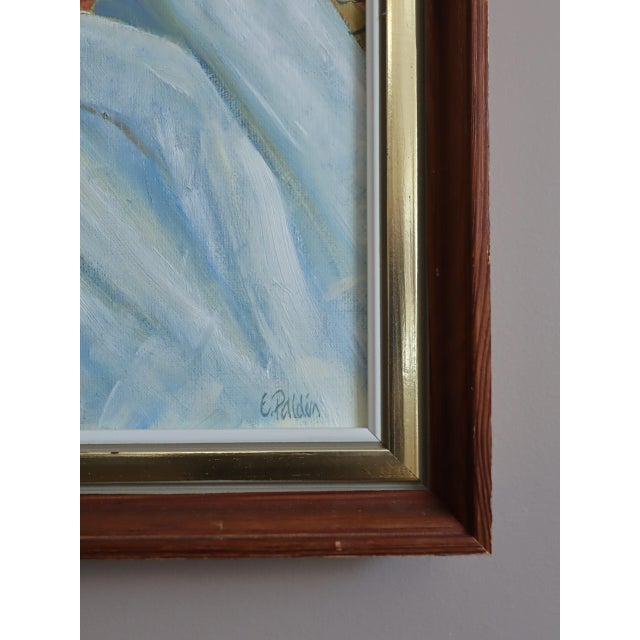 Yellow Mid-Century Modern 'Gathered Harvest' Vintage Original Swedish Still Life Oil Painting, Framed For Sale - Image 8 of 13