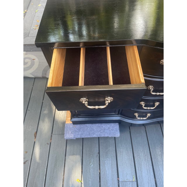 Vintage Black Mahogany Hepplewhite Buffet For Sale - Image 13 of 14