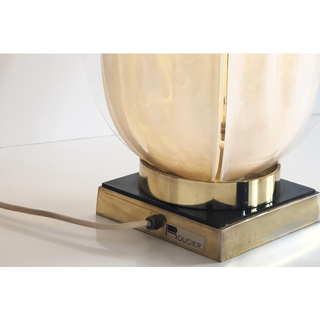 Tulip Table Lamp in Acrylic Resin and Acrylic Glass from Maison Rougier, 1970s For Sale - Image 6 of 7