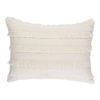Schumacher Acadia Pillow 20" x 14" in Ivory For Sale