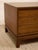 Vintage Walnut Three-Drawer Nightstand With Brass Campaign Hardware For Sale - Image 4 of 12