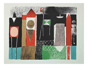Franco Gentilini, Composition, Offset Print, 1970s