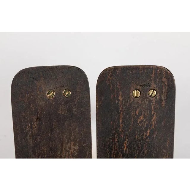 Brass Carl Auböck Model #1928 'Hands' Brass Bookends - a Pair For Sale - Image 8 of 9
