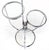 Robert Sonneman Mid Century Modern Chrome Base Floor Lamp w/ Three Circular Built Stand Tables For Sale - Image 4 of 9
