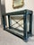 Maitland - Smith Vintage Neoclassical Verdigris Wood, Brass and Glass Tiered Console Table For Sale - Image 4 of 11
